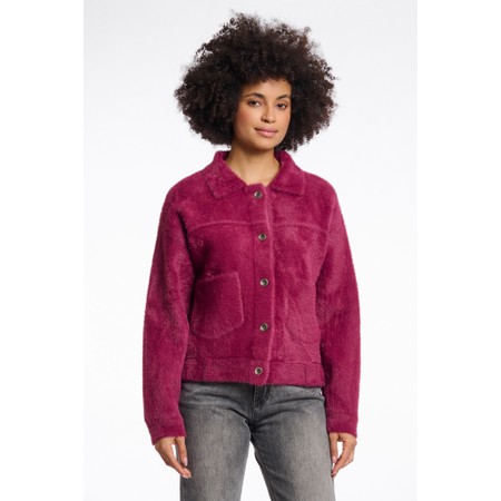 RINO AND PELLE Bubbly Sugar Plum Boxy Jacket - Red