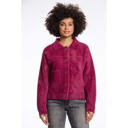 RINO AND PELLE Bubbly Sugar Plum Boxy Jacket - Red