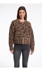 RINO AND PELLE Leopard Bubbly Leopard Print Boxy Jacket  