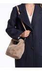 RINO AND PELLE Oat Cheryl Oat Faux Fur Crossbody Bag  