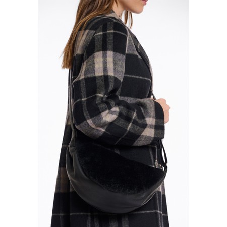 RINO AND PELLE Dalina Black Round Mini Crossbody Bag - Black