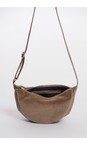 RINO AND PELLE Toffee Dalina Toffee Round Mini Crossbody Bag  