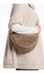 RINO AND PELLE Toffee Dalina Toffee Round Mini Crossbody Bag  