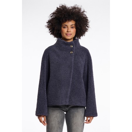RINO AND PELLE Denu Night Grey High Collar Jacket - Grey