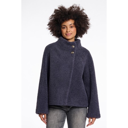 RINO AND PELLE Denu Night Grey High Collar Jacket - Grey