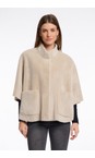 RINO AND PELLE Birch Dewi Birch Faux Fur Shearling Cape  