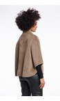 RINO AND PELLE Toffee Dewi Toffee Faux Fur Shearling Cape  