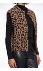RINO AND PELLE Leopard Elona Cosy Knitted Leopard Waistcoat  