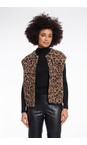 RINO AND PELLE Leopard Elona Cosy Knitted Leopard Waistcoat  