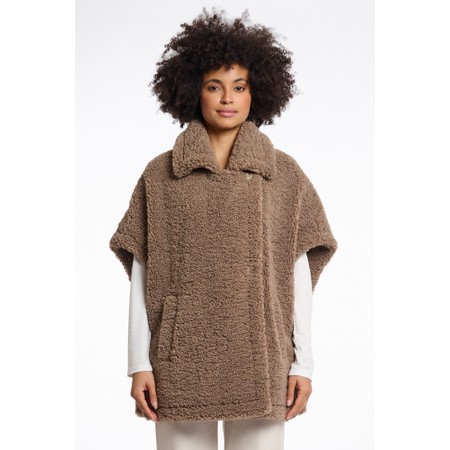 RINO AND PELLE Luca Toffee Teddy Cape - Brown