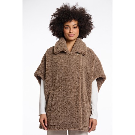 RINO AND PELLE Luca Toffee Teddy Cape - Brown