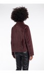 RINO AND PELLE Chocolate Bean Madai Faux Fur Jacket  