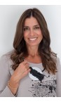 Naya Black / Silver  Naya Suede Feather Trim Disc Necklace  