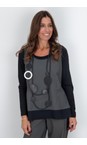 Naya Forest / Black Naya Contrast Hem Cami Top  