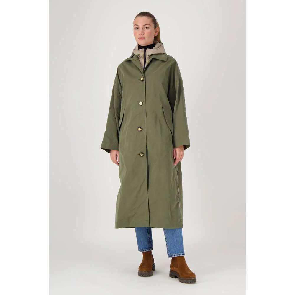Pret Pour Partir Alma Kaki Cor Water Repellent Coat Kaki