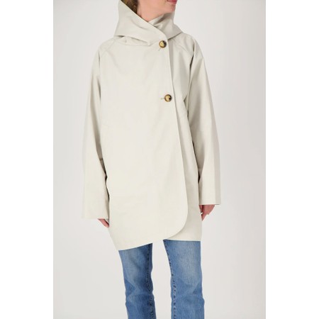 Pret Pour Partir Paola Craie Cow Waterproof Hooded Parka Coat - Beige