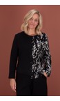 Mama B Nero Inglese JD Jacquard Short Cardigan  