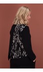 Mama B Nero Inglese JD Jacquard Short Cardigan  