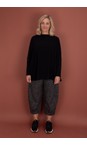 Mama B Nero Bianco J Nero Jacquard Check Balloon Trouser  