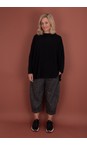 Mama B Nero Bianco J Nero Jacquard Check Balloon Trouser  