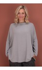 Mama B Nebbia  Spino U Nebbia Relaxed Plain Fleece Top  