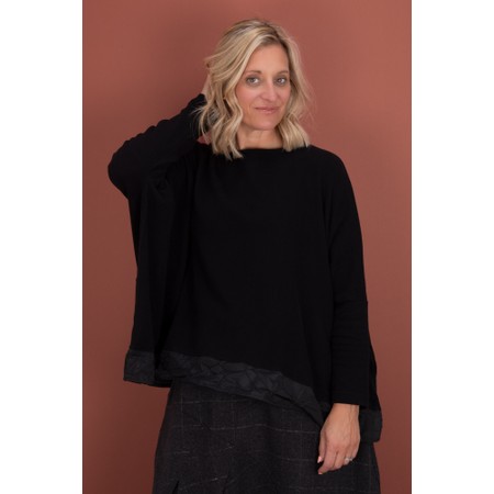 Mama B Bamboo Nero Tring Frill Jumper - Black