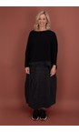 Mama B Antracite Ultima Jacquard Check Balloon Skirt  