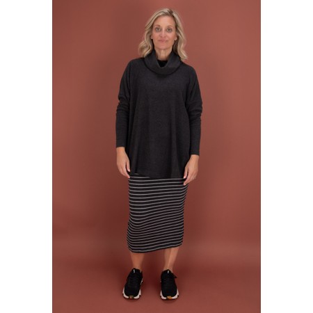 Mama B Bill U Anthracite Plain Fleece Jumper - Grey