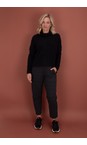Mama B Antracite Terra J Jacquard Checked Trouser  
