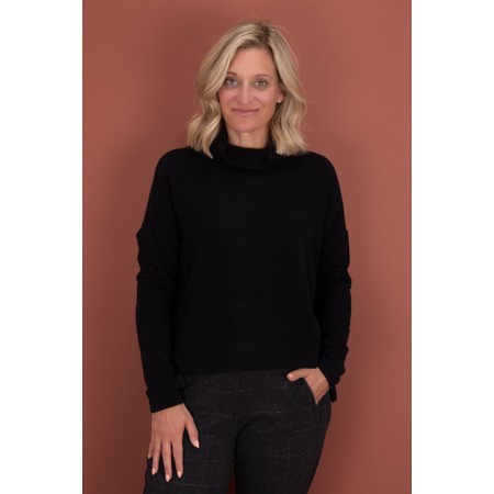 Mama B Moyet Nero Plain Fleece Jumper - Black