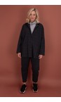 Mama B Antracite Terra J Jacquard Checked Trouser  