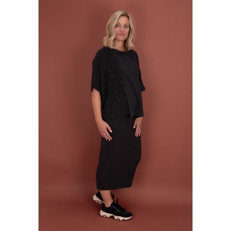 Mama B Nilla Insert Knit Top - Grey