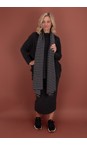 Mama B Riga Antracite Segovia R Riga Antracite Stripe Fleece Scarf  