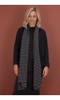 Mama B Riga Antracite Segovia R Riga Antracite Stripe Fleece Scarf  