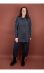 Mama B Riga Notte Oversized Bill R Riga Notte Stripe Fleece Jumper  