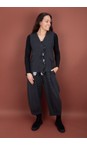 Mama B Antracite Bianco J Antracite Jacquard Check Balloon Trouser  