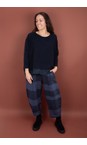 Mama B Notte Bianco S Notte Check Trouser  