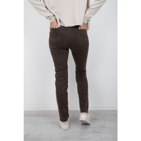 Robell Bella  Brown Slim Fit Full Length Jean - Brown