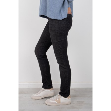 Robell Rose Black Slim Fit Washed Denim Jean - Black