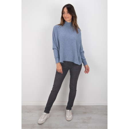 Robell Rose Dark Grey Slim Fit Washed Dark Grey Denim Jean - Grey
