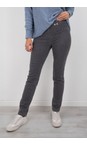 Robell Dark Grey 95 Rose Dark Grey Slim Fit Washed Dark Grey Denim Jean  
