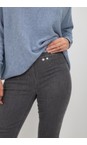 Robell Dark Grey 95 Rose Dark Grey Slim Fit Washed Dark Grey Denim Jean  