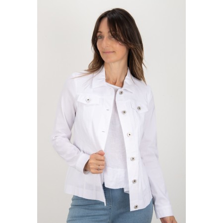 Robell Happy White Jeanstyle Jacket - White