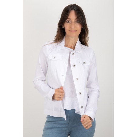 Robell Happy White Jeanstyle Jacket - White