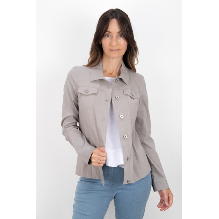 Robell Happy Light Taupe Jeanstyle Jacket - Beige