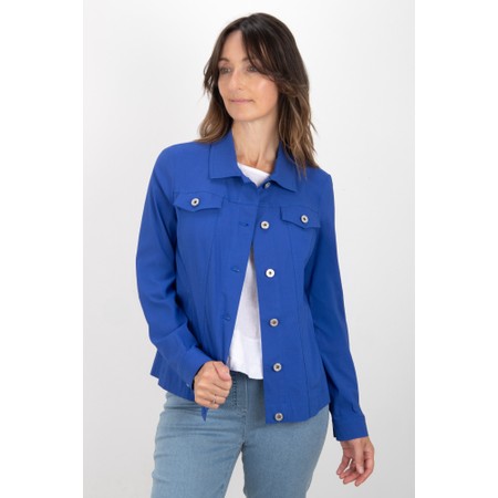 Robell Happy Royal Blue Jeanstyle Jacket - Blue