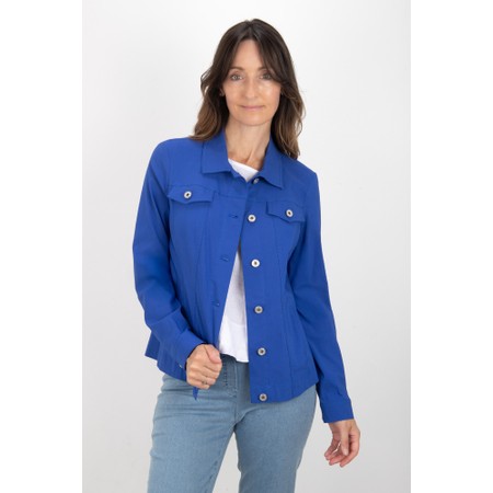 Robell Happy Royal Blue Jeanstyle Jacket - Blue