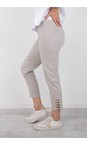 Robell Light Taupe 13 Lena Light Taupe Ankle Detail Trouser  