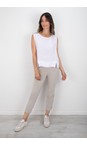 Robell Light Taupe 13 Lena Light Taupe Ankle Detail Trouser  