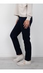 Robell Navy / Contrast 690 Bella  Navy Contrast Stitch Slim Fit Full Length Jean  